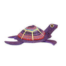 Load image into Gallery viewer, Handcrafted Copal Wood Alebrije Turtle Figurine - Exquisite Turtle | NOVICA