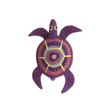 Load image into Gallery viewer, Handcrafted Copal Wood Alebrije Turtle Figurine - Exquisite Turtle | NOVICA