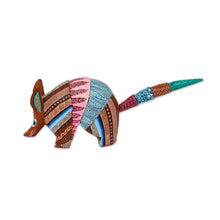 Load image into Gallery viewer, Handcrafted Copal Wood Alebrije Armadillo Figurine - Enchanting Armadillo | NOVICA