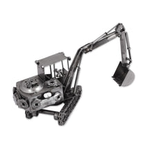 Load image into Gallery viewer, Handcrafted Upcycled Metal Auto Parts Sculpture from Mexico - Excavator | NOVICA