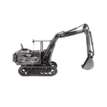 Load image into Gallery viewer, Handcrafted Upcycled Metal Auto Parts Sculpture from Mexico - Excavator | NOVICA