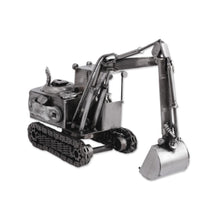 Load image into Gallery viewer, Handcrafted Upcycled Metal Auto Parts Sculpture from Mexico - Excavator | NOVICA