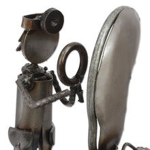 Load image into Gallery viewer, Upcycled Metal Auto Part Doctor Sculpture from Mexico - Doctor's Office | NOVICA