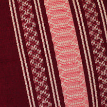 Load image into Gallery viewer, Handwoven Cotton Cushion Cover in Maroon from Mexico - Maroon Style | NOVICA