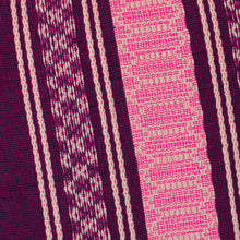 Load image into Gallery viewer, Handwoven Cotton Cushion Cover in Boysenberry from Mexico - Delicious Boysenberry | NOVICA