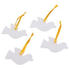 Load image into Gallery viewer, Set of 4 Natural Onyx Dove Ornaments Handcrafted in Mexico - Purity of the Dove | NOVICA