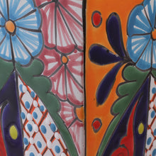 Load image into Gallery viewer, Hand-Painted Talavera Ceramic Vase Crafted in Mexico - Talavera Symmetry | NOVICA
