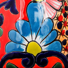 Load image into Gallery viewer, Curvy Talavera-Style Ceramic Vase Crafted in Mexico - Colorful Curves | NOVICA