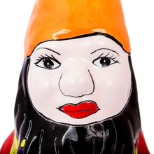Load image into Gallery viewer, Talavera-Style Ceramic Gnome Statuette from Mexico - Talavera Gnome | NOVICA