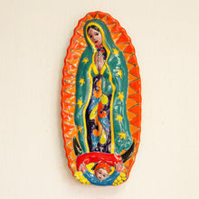 Load image into Gallery viewer, Talavera Guadalupe in Orange