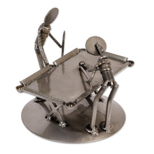Load image into Gallery viewer, Billiards-Themed Upcycled Metal Auto Part Sculpture - Billiards | NOVICA