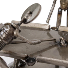 Load image into Gallery viewer, Billiards-Themed Upcycled Metal Auto Part Sculpture - Billiards | NOVICA