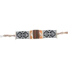 Load image into Gallery viewer, Glass Beaded Silver and Ceramic Pendant Bracelet (7 Inch) - Paquime Tradition | NOVICA