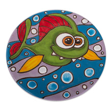 Load image into Gallery viewer, Goofy Fish Ceramic Wall Art from Mexico - Goofy Fish | NOVICA