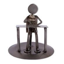Load image into Gallery viewer, Recycled Metal Auto Part Artist Sculpture from Mexico - Artist | NOVICA