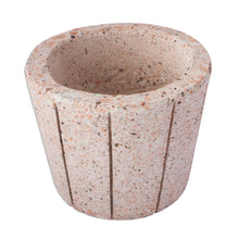 Load image into Gallery viewer, Striped Pattern Reclaimed Stone Flower Pot from Mexico - Verdant Container | NOVICA
