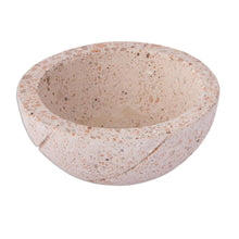 Load image into Gallery viewer, Round Reclaimed Stone Flower Pot from Mexico - Round Planter | NOVICA