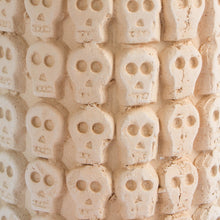 Load image into Gallery viewer, Skull Pattern Ceramic Flower Pot from Mexico - Rows of Skulls | NOVICA