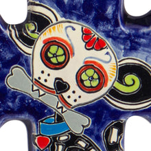 Load image into Gallery viewer, Hand Painted Dog-Themed Ceramic Wall Cross - Catrina Pup | NOVICA