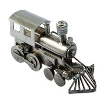 Load image into Gallery viewer, Rustic Locomotive Recycled Metal Sculpture - Rustic Locomotive | NOVICA