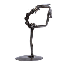 Load image into Gallery viewer, Yogi Dancer Pose Scrap Metal Sculpture - Dancer Pose II | NOVICA