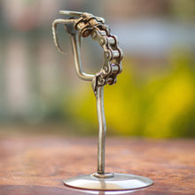 Load image into Gallery viewer, Yogi Dancer Pose Scrap Metal Sculpture - Dancer Pose II | NOVICA