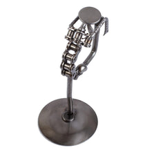 Load image into Gallery viewer, Yogi Dancer Pose Scrap Metal Sculpture - Dancer Pose II | NOVICA