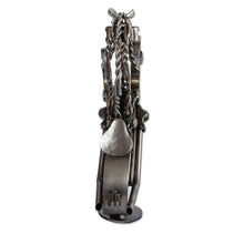 Load image into Gallery viewer, 20 Inch Rustic Motorbike Horse Upcycled Auto Parts Sculpture - Rustic Horsepower | NOVICA