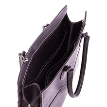 Load image into Gallery viewer, Black Leather Briefcase with Laptop Compartment from Mexico - Efficient and Beautiful | NOVICA