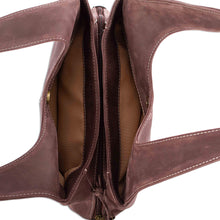 Load image into Gallery viewer, Coffee Brown Leather Hobo Bag from Mexico - Urban Coffee | NOVICA