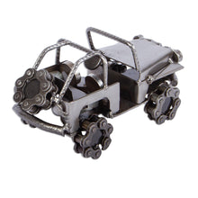 Load image into Gallery viewer, Recycled Auto Parts Rustic Jeep Sculpture - Rustic Jeep | NOVICA
