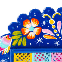 Load image into Gallery viewer, Hand Painted Catrina Metal Wall Art - Showy Catrina | NOVICA