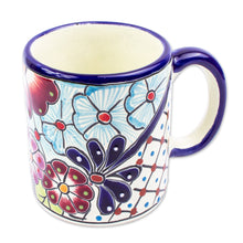 Load image into Gallery viewer, Multicolored Ceramic Mugs from Mexico (Set of 4) - Colors of Mexico | NOVICA