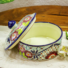 Load image into Gallery viewer, Food Safe Ceramic Tortilla Server - Colors of Mexico | NOVICA