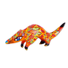 Load image into Gallery viewer, Hand Crafted Copal Wood Pangolin Alebrije from Mexico - Rainbow Pangolin | NOVICA