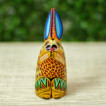 Load image into Gallery viewer, Copal Wood Rabbit Alebrije Figurine from Mexico - Magical Rabbit | NOVICA