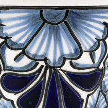 Load image into Gallery viewer, Hand Painted Cobalt Flower Pot (4.7 Inch Diameter) - Cobalt Garden | NOVICA