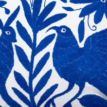 Load image into Gallery viewer, Embroidered Cotton Cushion Cover - Blue Tenango | NOVICA