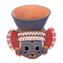 Load image into Gallery viewer, Handcrafted Signed Ceramic Aztec Tlaloc Replica Vessel - Lord of the Rainstorm | NOVICA