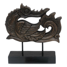 Load image into Gallery viewer, Unique Rain Tree Wood Sculpture on Stand - Magnificent Huang | NOVICA