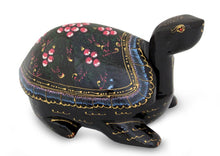 Load image into Gallery viewer, Lacquered Wood Decorative Box - Lucky Pink Turtle | NOVICA