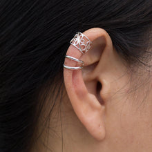 Load image into Gallery viewer, Sterling silver ear cuff earrings (Pair) - Sleek Filigree | NOVICA