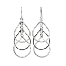 Load image into Gallery viewer, Handcrafted Sterling Silver Earrings - Perpetual Cascade | NOVICA