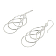 Load image into Gallery viewer, Handcrafted Sterling Silver Earrings - Perpetual Cascade | NOVICA