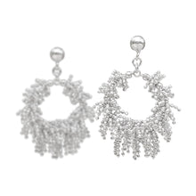 Load image into Gallery viewer, Handcrafted Sterling Silver Dangle Earrings - Snow Again | NOVICA