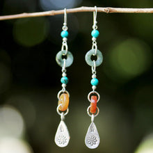 Load image into Gallery viewer, Beaded Dangle Earrings with Jade and Hill Tribe Silver - Hill Tribe Adventure | NOVICA