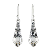 Load image into Gallery viewer, Sterling Silver Dangle Earrings from Thailand - Orbs of Opulence | NOVICA