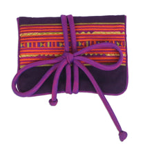 Load image into Gallery viewer, Lisu Hill Tribe Rayon Blend Applique Jewelry Roll - Precious Lisu | NOVICA
