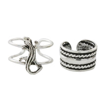 Load image into Gallery viewer, Sterling Silver Lizard Ear Cuffs from Thailand - Little Lizard | NOVICA