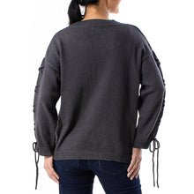 Load image into Gallery viewer, Knit Cotton Pullover in Flint from Thailand - Cool Cross in Flint | NOVICA
